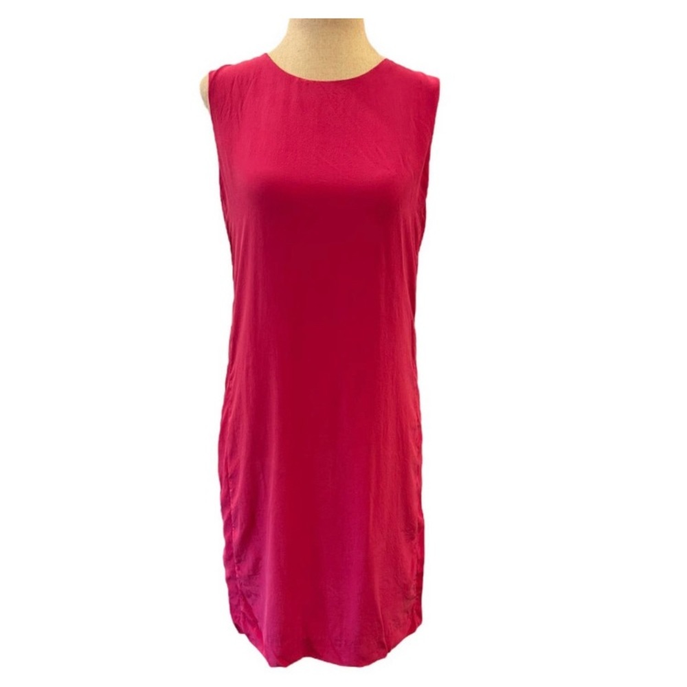 Cynthia Rowley Hot Pink Sleeveless 100% Silk Dress